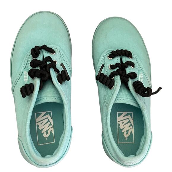 Vans Green Slip On Pull Tie Green Glitter Shoes Size 12 - Picture 4 of 8